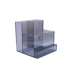 Transparent Nail Drill Bits Holder Acrylic Display Manicure Tools 3 Row 10 Holes Clear Nail Drill Machine Organizer Storage Box