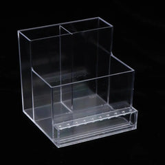 Transparent Nail Drill Bits Holder Acrylic Display Manicure Tools 3 Row 10 Holes Clear Nail Drill Machine Organizer Storage Box
