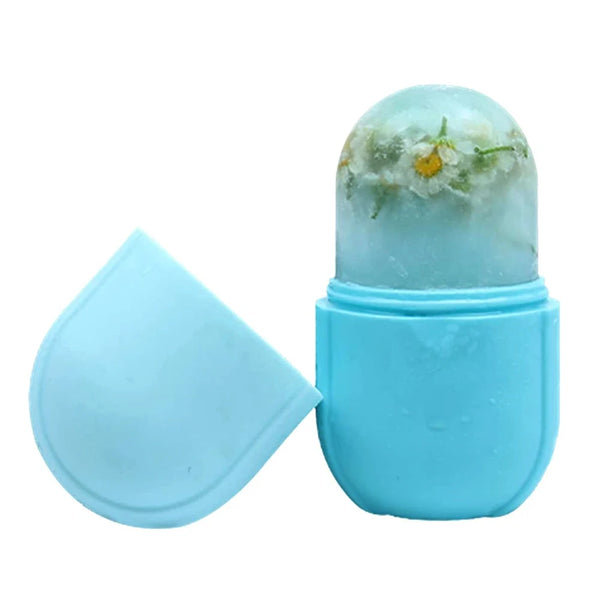 Upgrade 2 In 1 Ice Roller for Face Gua Sha Facial Roller Puffiness Relief Massage Skin Care Beauty Treatment Tool Face Massager