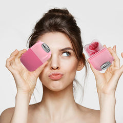 Upgrade 2 In 1 Ice Roller for Face Gua Sha Facial Roller Puffiness Relief Massage Skin Care Beauty Treatment Tool Face Massager