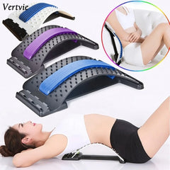 Vertvie Back Massager Stretcher  Massageador Magic Stretch Fitness Lumbar Massage Tools Support Relaxation Pain
