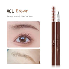 Waterproof Eyebrow Pencil Naturally Ultra-fine Shadow Eyeliner Liquid Eyebrow Tattoo Pen Non-smudge-staining Eyebrow Pencil 1PCS