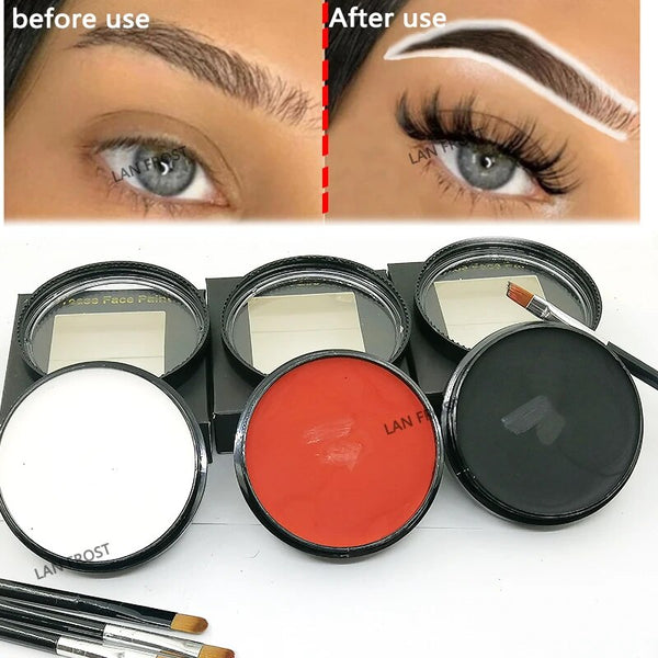 White Lip Skin Marker Pen Microblading Mapping Paste Permanent Makeup Skin Marker Paste Eyebrow Shaping Brow Tattoo Tinting Kit