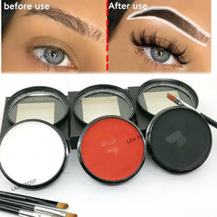 White Lip Skin Marker Pen Microblading Mapping Paste Permanent Makeup Skin Marker Paste Eyebrow Shaping Brow Tattoo Tinting Kit