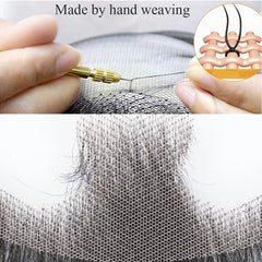 Wigundle Fake Beard Hand Made 100% Real Hair Swiss Lace Comfortable Invisible Mustache For Men Cosplay Man Decoration