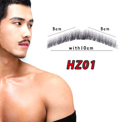 Wigundle  Lace Beard Natural Fake Beard for Men Mustache Hand-made Cosplay Synthetic Lace Invisible Beards
