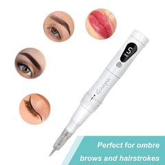 Wireless Tattoo Machine Pen Kit Professional Microshading Machine Supplies Device for Permanent Makeup Shading Lips Eyebrow