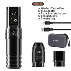 XNET Torch Professional Wireless Tattoo Pen Machine Strong Coreless Motor 1950mAh Lithium Battery for Tattoo Artist