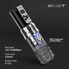 XNET Torch Professional Wireless Tattoo Pen Machine Strong Coreless Motor 1950mAh Lithium Battery for Tattoo Artist