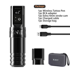XNET Torch Professional Wireless Tattoo Pen Machine Strong Coreless Motor 1950mAh Lithium Battery for Tattoo Artist