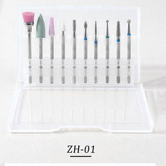 1 Set 3/32'' Nail Drill Bits Rotate Milling Cutter Manicure Pedicure Tool - Bellelooks
