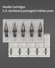 10pcs 0.35MM Tattoo Needles Disposable Sterilized Safety Magnum Needle Cartridge Tattoo Needle - Bellelooks