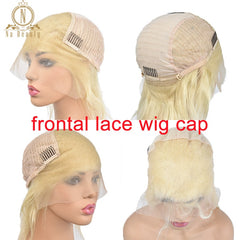 180 Density Ash Grey Virgin Human Hair Wig Transparent Full Lace Wig - Bellelooks