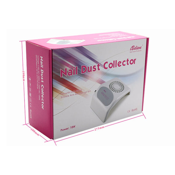 18W Vacuum Cleaner For Manicure Nail Dust Collector For Nails Art - Bellelooks