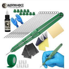 Kit de tatouage 3D à main et bâton, ensemble d'aiguilles à encre de tatouage à faire soi-même pour l'art corporel, bâton à main, Kit de tatouage pour débutants 
