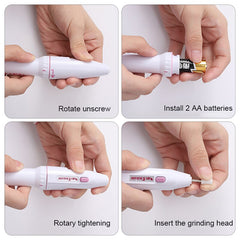 5 In 1 Nail Polishing Machine Manicure Tools Portable Electric Pen - Bellelooks