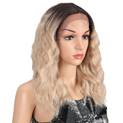 Bob Wig Synthetic Pink & Blonde Mixed Color - Bellelooks