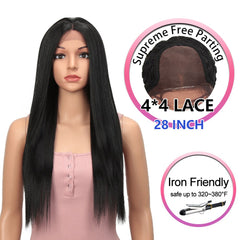 Bella Long Straight Hair Light Color Black 613 Blonde Red Wig - Bellelooks