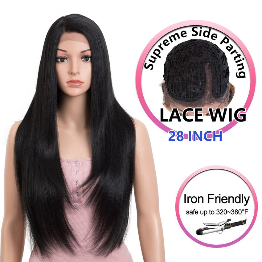 Bella Long Straight Hair Light Color Black 613 Blonde Red Wig - Bellelooks