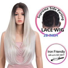 Bella Long Straight Hair Light Color Black 613 Blonde Red Wig - Bellelooks