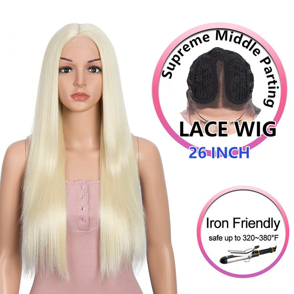 Bella Long Straight Hair Light Color Black 613 Blonde Red Wig - Bellelooks