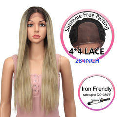 Bella Long Straight Hair Light Color Black 613 Blonde Red Wig - Bellelooks