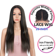 Bella Long Straight Hair Light Color Black 613 Blonde Red Wig - Bellelooks