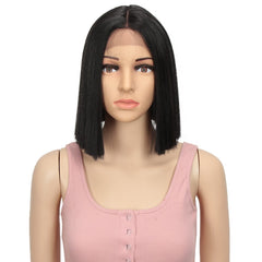 Bella Synthetic Lace Front Wig Straight Hair Bob Wigs - Bellelooks