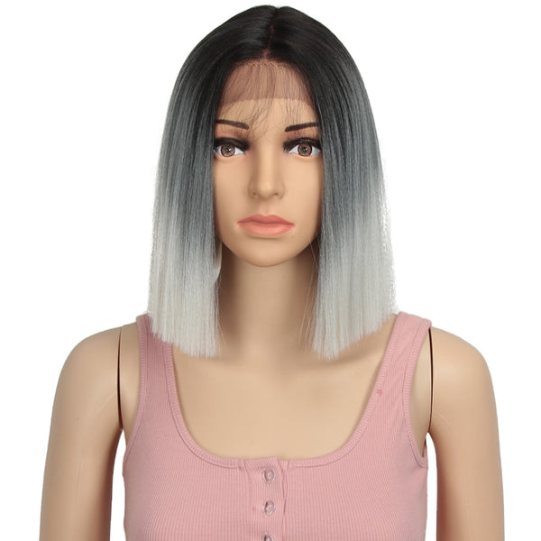 Bella Synthetic Lace Front Wig Straight Hair Bob Wigs - Bellelooks