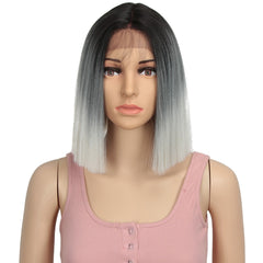 Bella Synthetic Lace Front Wig Straight Hair Bob Wigs - Bellelooks