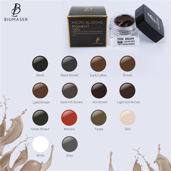 Biomaser Microblading Pigment For Eyebrow Lips Tattoo Ink Permanent Makeup - Bellelooks