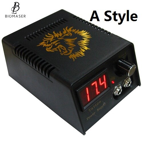 Professional Tattoo Power Supply Kit Digital Black - Bellelooks