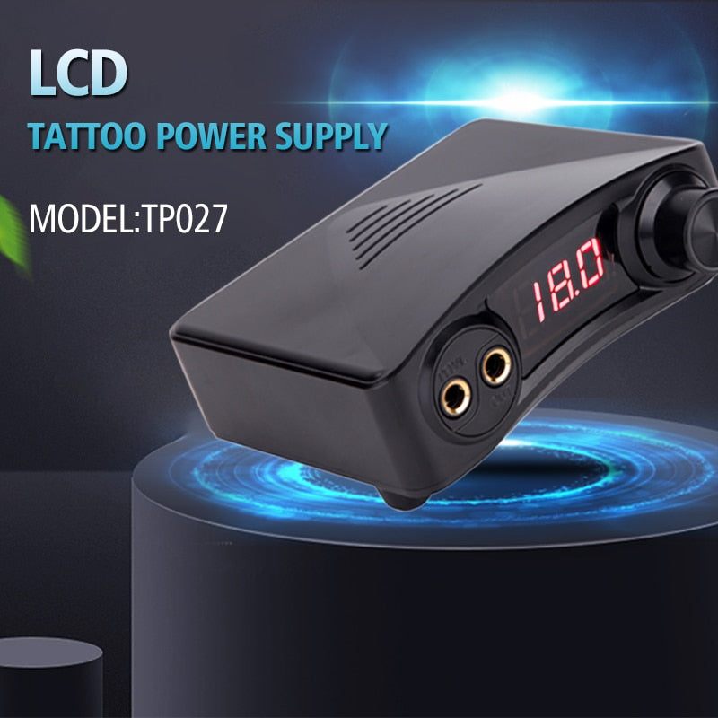 Professional Tattoo Power Supply Adjust Voltage With Power Adaptor - Bellelooks