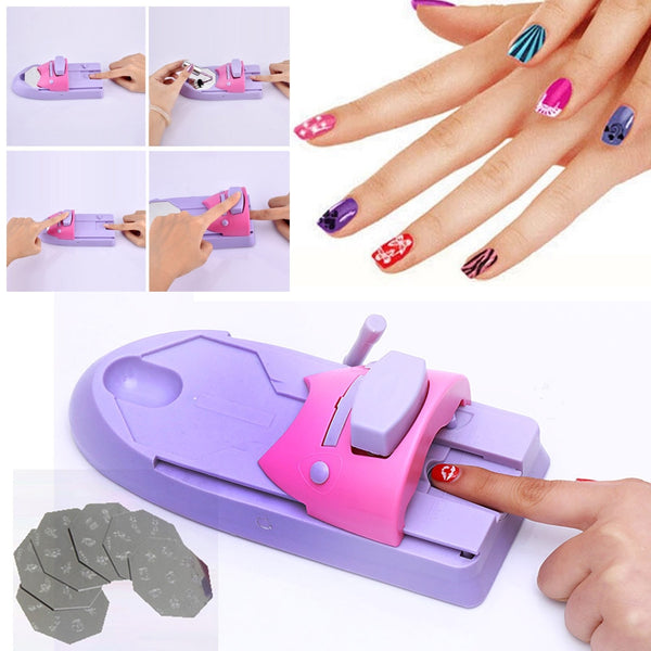 DIY Portable Nail Printer Art Stamping Tool Nail Polish Decoration Printer Machine Nail Stamper Set for Nail Design - Bellelooks