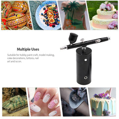 Dual Action Airbrush Kit Compressor Portable Air Brush Paint Spray Gun - Bellelooks