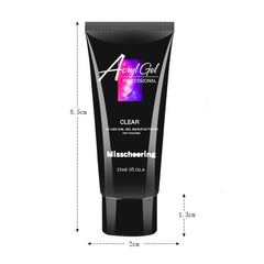 Hot ! 15ml Acrylic Nail Acrylic Gel Pink White UV LED Builder Gel Tips Enhancement Slip Solution Quick Extension Gel Polish Form - Bellelooks