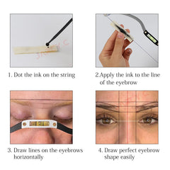 New Microblading mapping string eyebrow ruler pre-ink Level Positioning Measuring Marker - Bellelooks