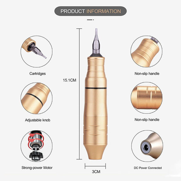 Rotary Pen Tattoo Gun Machine Precision RCA Motor Tattooist Body Art - Bellelooks