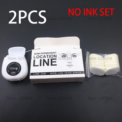 Pre-Inked Brow Mapping String for Microblading, Microshading, Cosmetic Tattooing, Permanent Makeup Artist Perfect Measuring Tool - Bellelooks