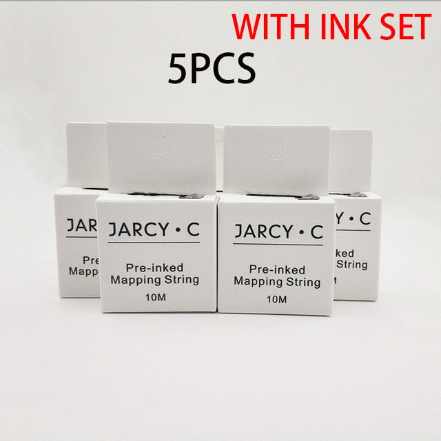 Pre-Inked Brow Mapping String for Microblading, Microshading, Cosmetic Tattooing, Permanent Makeup Artist Perfect Measuring Tool - Bellelooks