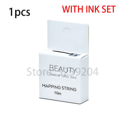 Pre-Inked Brow Mapping String for Microblading, Microshading, Cosmetic Tattooing, Permanent Makeup Artist Perfect Measuring Tool - Bellelooks