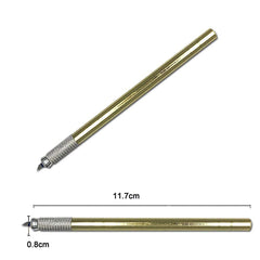 Professional Manual Eyebrow Tattoo Pen Permanent 3D Mircroblading Positioning Pen With Needles Natural Finer Hair Strokes - Bellelooks