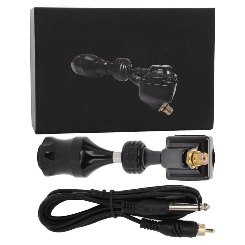 Machine à tatouer rotative, moteur avec connecteur RCA, stylo de tatouage rotatif, fourniture de mitrailleuse, Microblading Permanent pour tatoueur 