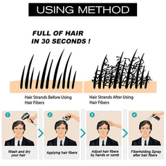 Set of Hair Building Fibers 9 Colors Hair Full Hair Instantly Fibras Capilares fiber hold spray powder hair regrowth serum Kit - Bellelooks
