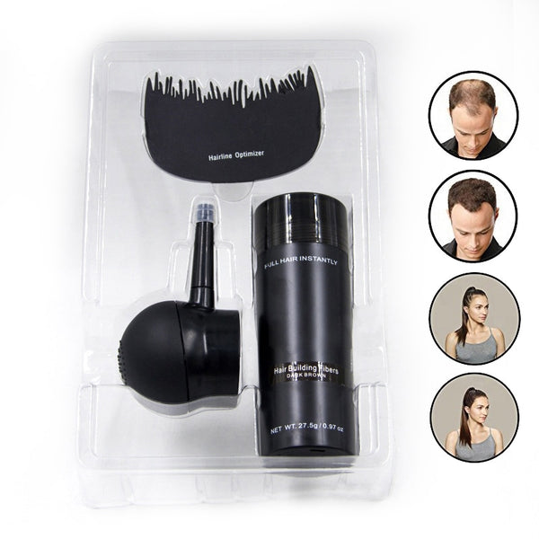 Set of Hair Building Fibers 9 Colors Hair Full Hair Instantly Fibras Capilares fiber hold spray powder hair regrowth serum Kit - Bellelooks