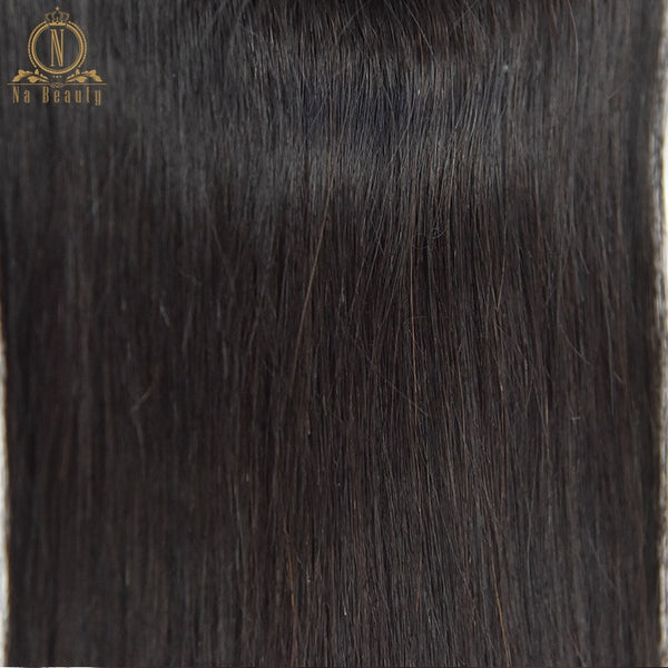 Straight Transparent Lace Frontal 13X4 Ear To Ear Free Part Remy Brazilian Human Hair Clear Lace Closure Natural Color 10-20 In - Bellelooks