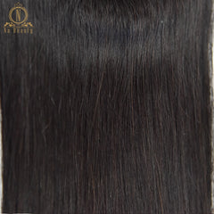 Straight Transparent Lace Frontal 13X4 Ear To Ear Free Part Remy Brazilian Human Hair Clear Lace Closure Natural Color 10-20 In - Bellelooks