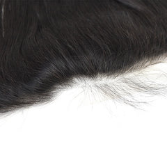 Straight Transparent Lace Frontal 13X4 Ear To Ear Free Part Remy Brazilian Human Hair Clear Lace Closure Natural Color 10-20 In - Bellelooks