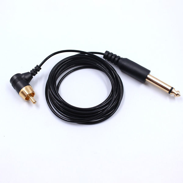 Tattoo Cord Hook Line Power Cable 6.35mm Connection RCA For Tattoo Machine/Gun Supply Accessory - Bellelooks