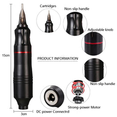 Complete Tattoo Kit Machine Gun Black Ink Set Power Supply Non-Slip Grip Body Art Tool Set Master Special Set